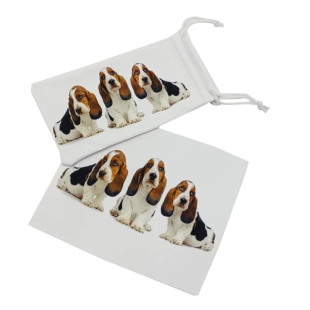 High Quality Lenses  Clineing Clothes Custom Logo  Glasses Pouch Case Sunglasses Pouch And Cloth Set Glasses Cloth