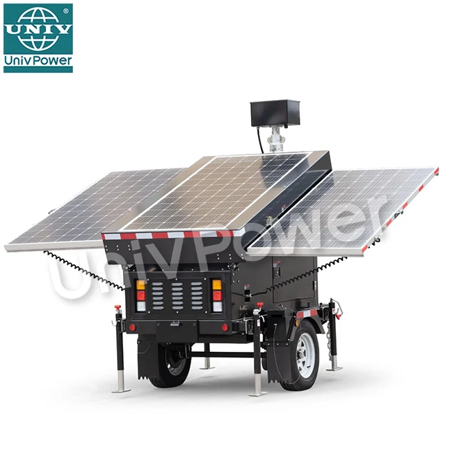 Camera Trailer Surveillance Box on Worksite Outdoor Meeting