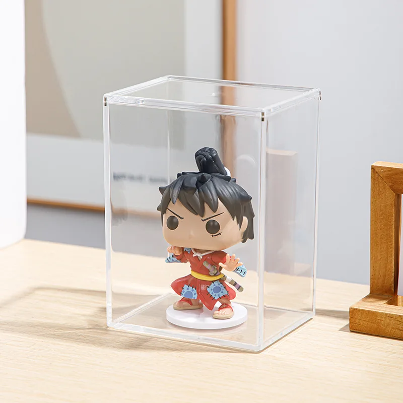 Acrylic Blind Box Display Box Lego Brick Transparent Display Stand Bubble Mart Figure Toy Dust Cover