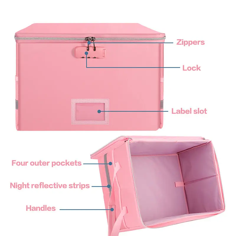 File Organizer Box Fire Proof File Storage Box With Lock Fireproof Document Letter Legal File Safe Important Value Organizer