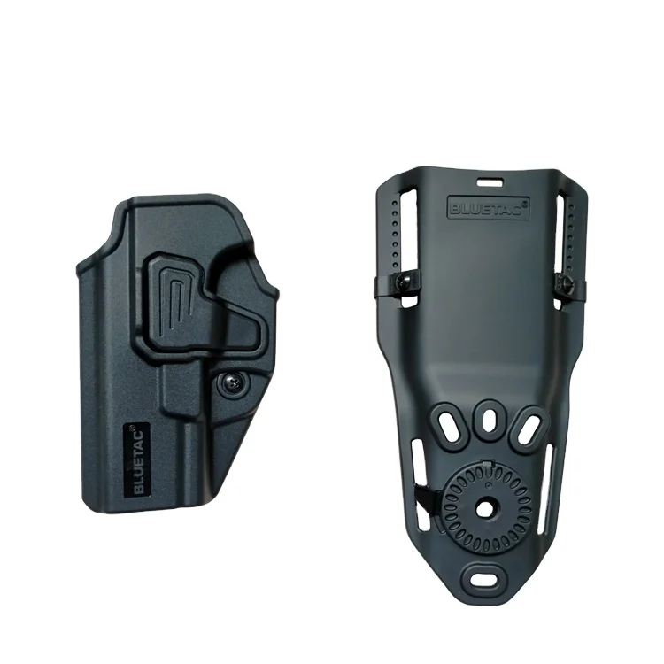 BLUETAC Universal self lock duty OWB holster with hood guard law enforcement with 7 carrying ways