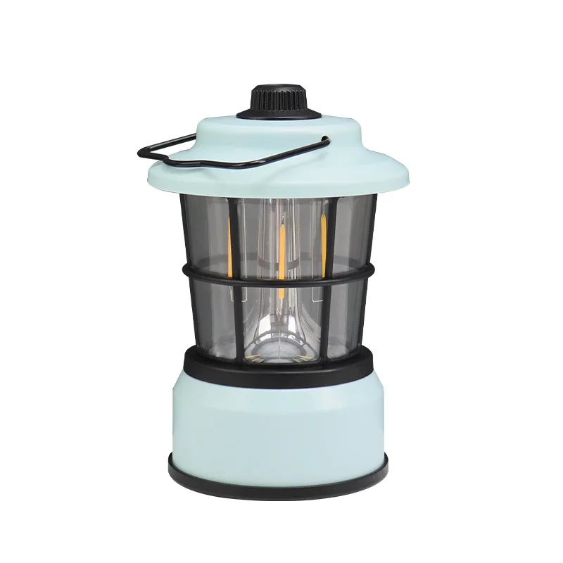 2024 New Design Waterproof Vintage Outdoor Camping Lanterns Rechargeable  Garden Camping Lights