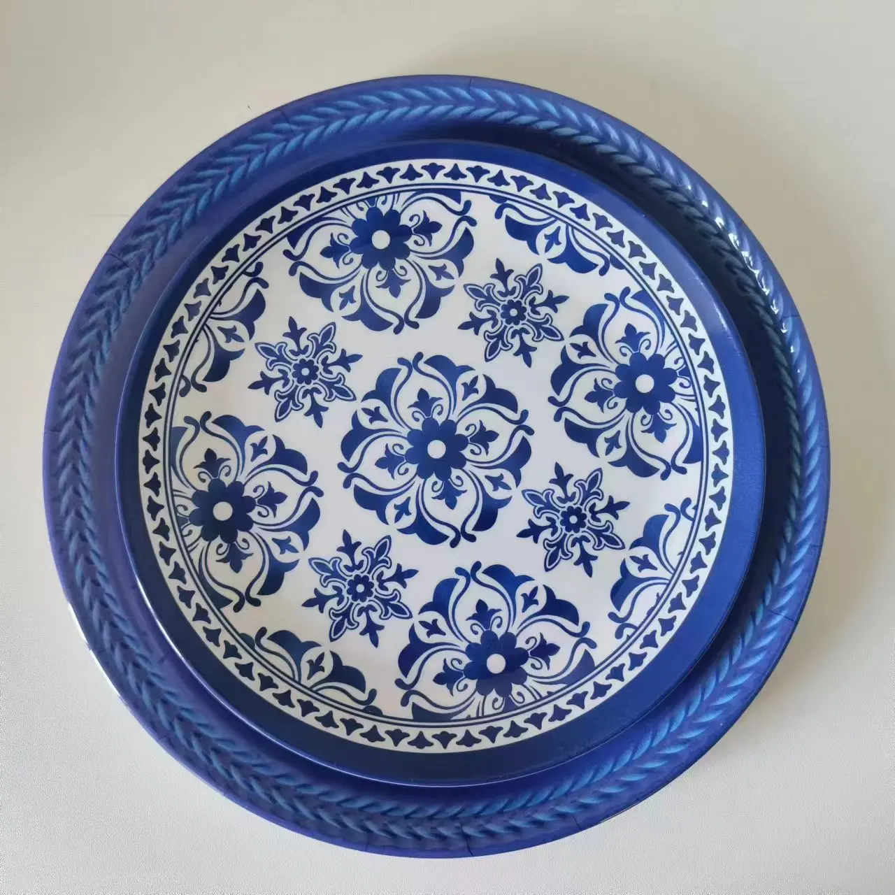 Пластиковая пластина для контроля здоровья Assiette 3 меламиновая 10 дюймов зарядная