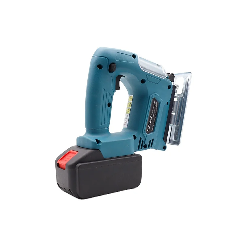 20V Cordless Jigsaw Quick Blade Change Electric Saw LED Light Guide Woodworking Power Tool