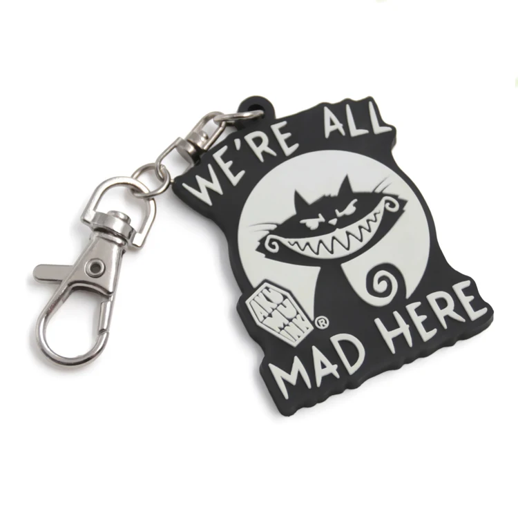  2020 newest Souvenir custom logo color round shape key chains soft pvc