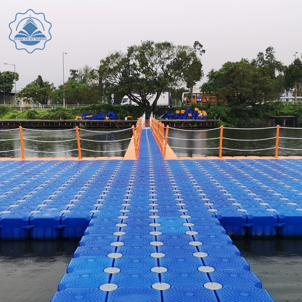 boat house plastic pontoons  PE material floating dock for water platform