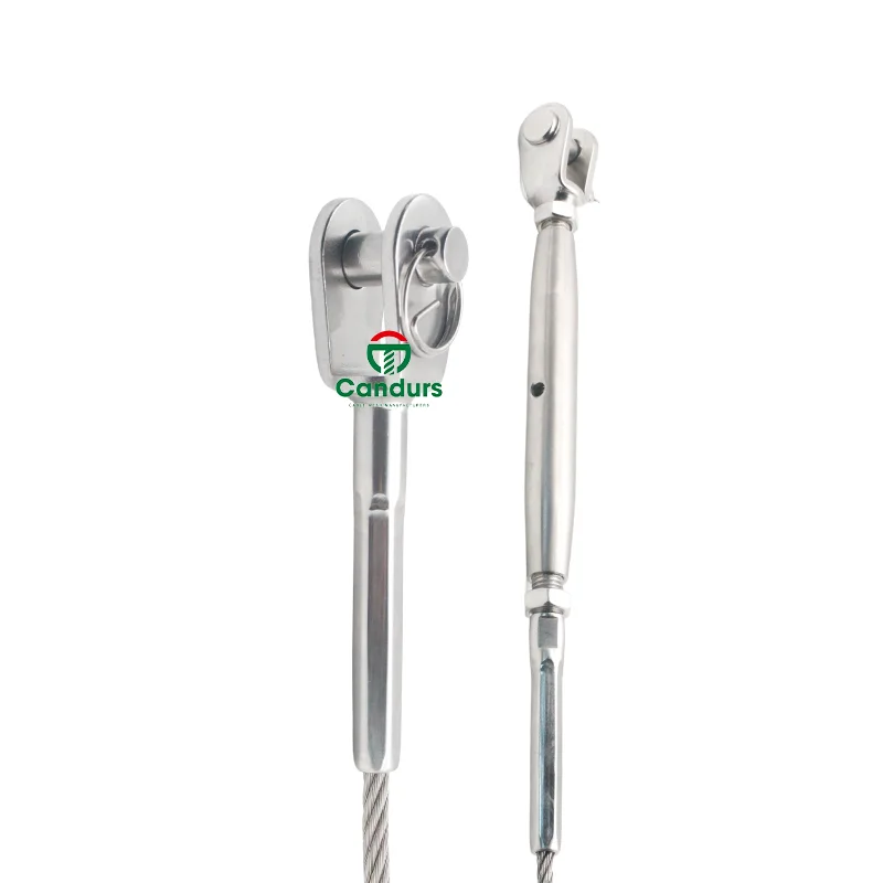 Fork Terminal Swaged Custom Tension Architectural 316 Stainless Steel Wire Rope