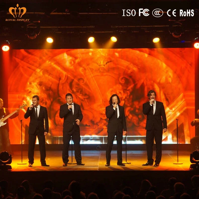 India Market Hot Sale 576x576mm LED Full Color P4.8 P6 Outdoor Stage Wall Advertising Rental Novastar Led Display Screen