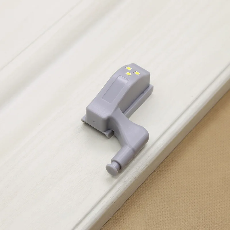 Battery operated led cabinet door hinge Furniture Push To Open Battery Powered Dimmable Kitchen Under Cabinet Led Hinge Light