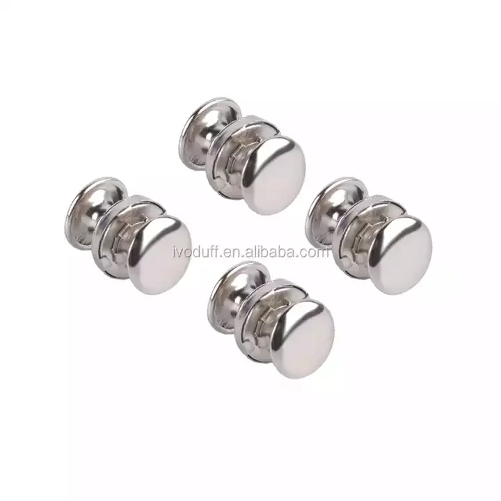 Ivoduff magnetic snaps rivet button 18mm magnetic button double magnet rivet for clothes bag