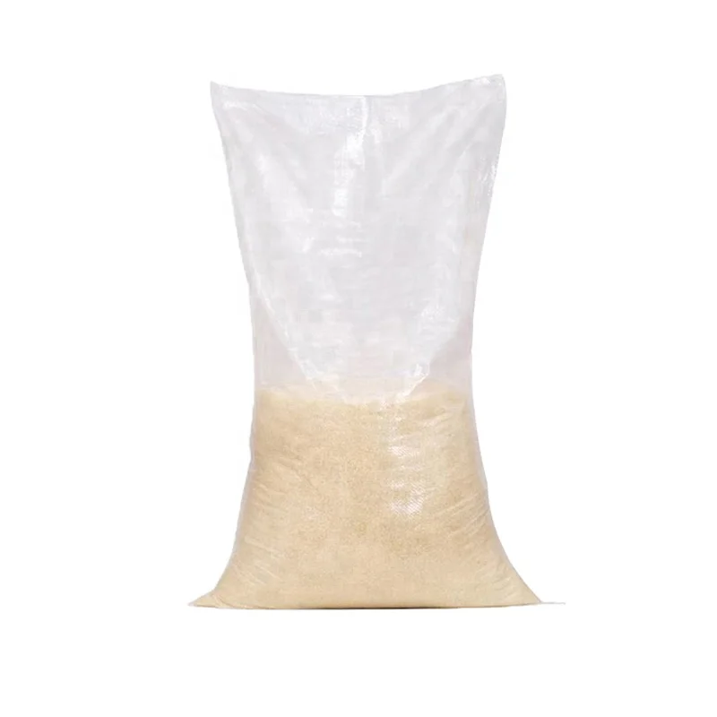 
empty printed lamination 25kg transparent bag 50kg pp woven sacks of rice 