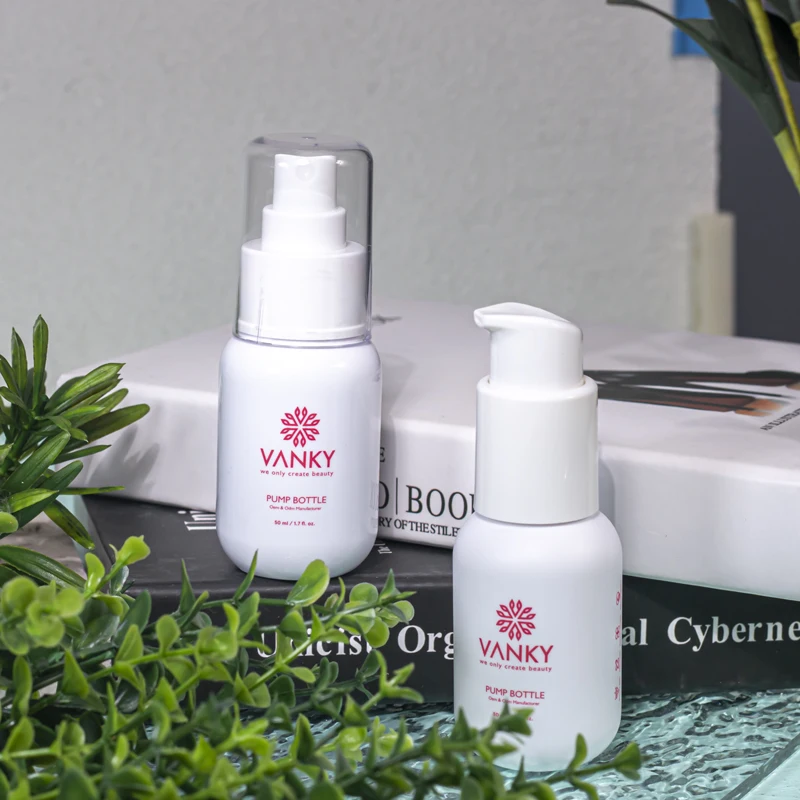 New Arrival 50ml Face Cream Child lotion Luxury PET Pump Bottle 1.5oz With Customized design