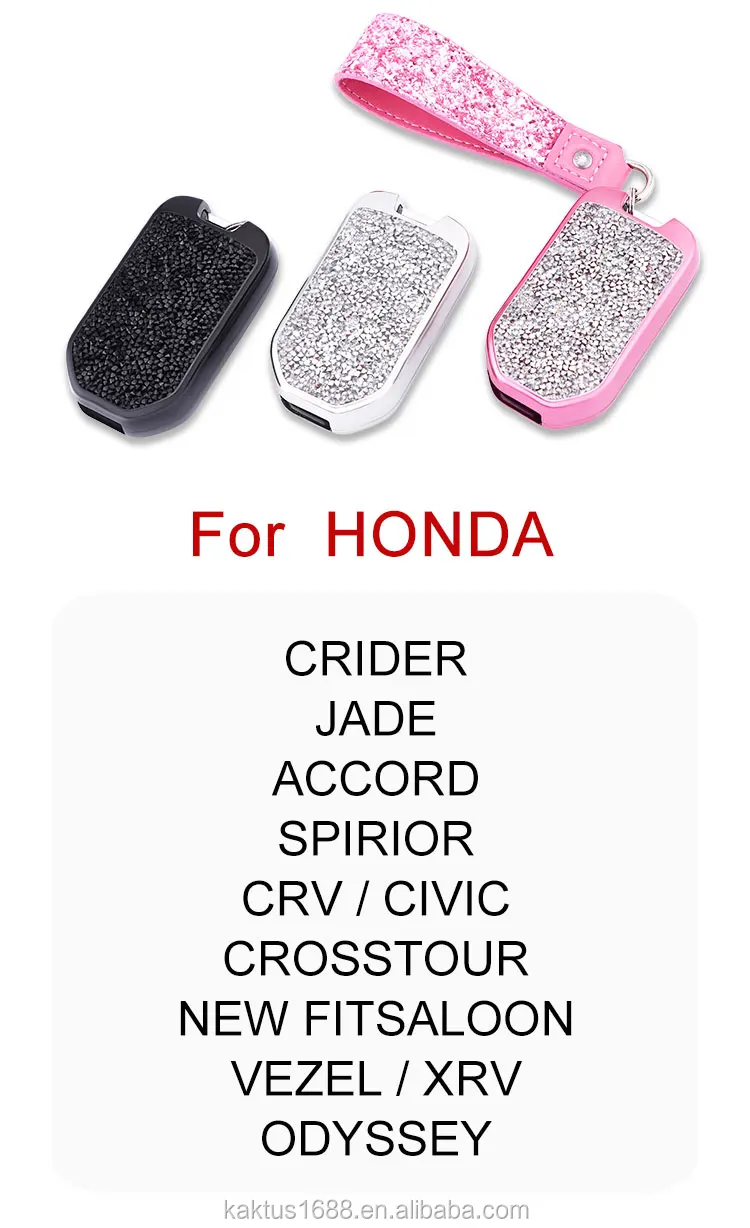 For Honda CRIDER JADE Accord Spirior CRV  CIVIC Crosstour Car Key Case PC Diamond Crystalprotect Cover Car key shell