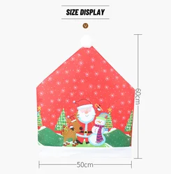 SKYHORSE Washable Fundas Para Muebles Dining Room Christmas Chair Slipcovers Christmas Chair Cover Decoration for Chair