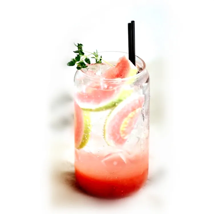 Personalized 12 Oz Cups Lid Beer Can Glass With Bamboo Lids