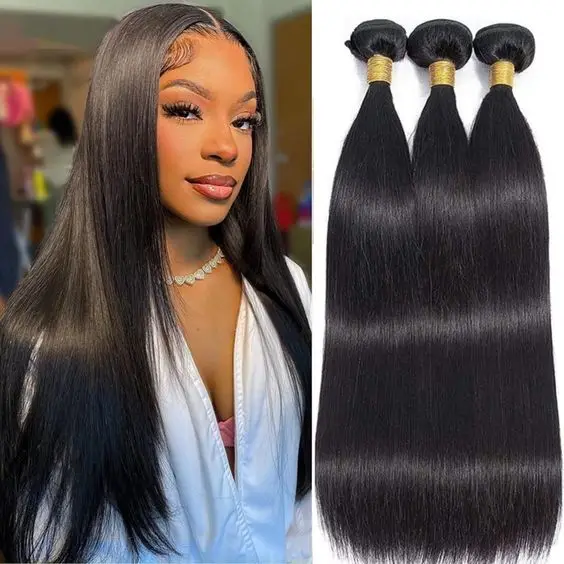 Wholesale 11A Grade Virgin Human Hair Bundles Natural Bone Straight Extensions Raw Chinese Hair Cuticle Aligned Double Weft