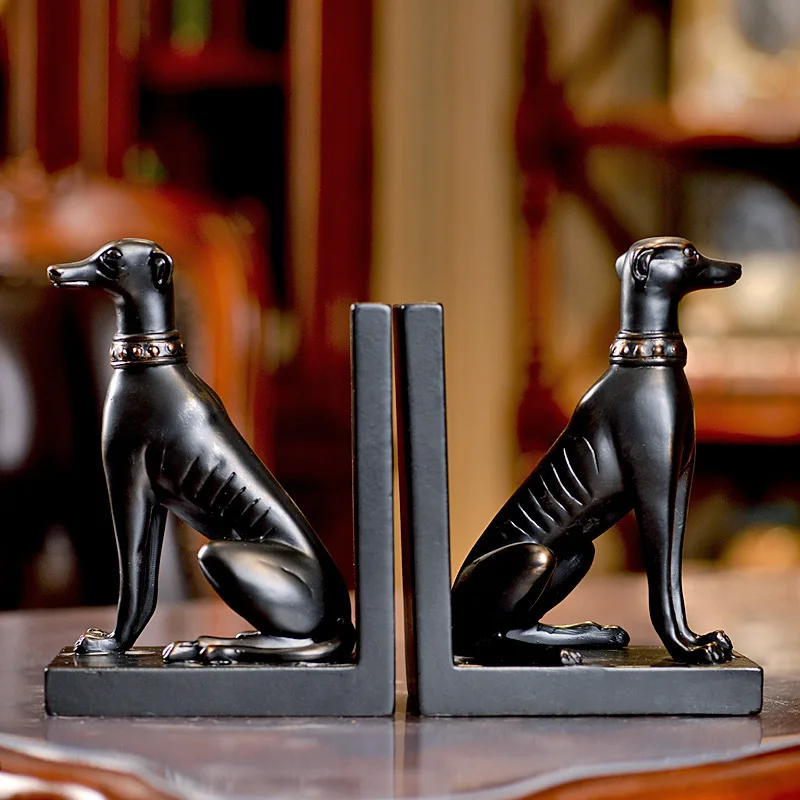 Large Resin Cute Dog Decorations Crafts Creative Home Decorations Bookends For Office