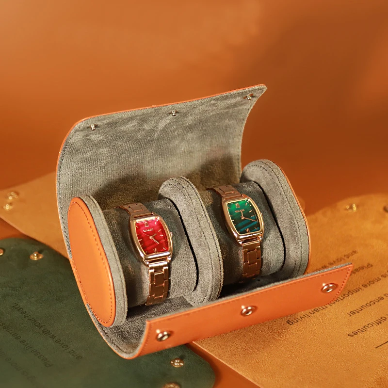 Watch Travel Case Roll Watch Display Storage and Organizer with Removable Watch Accessories & Parts