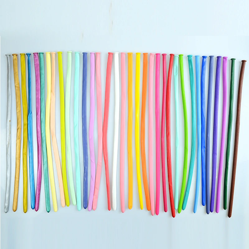 0.8 1 1.5 1.8 LONG SHAPE MAGIC MACARON CHROME 260 360 660  MODELING  LATEX BALLOONS