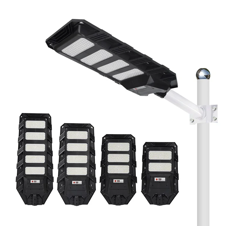 Guangdong Exterior Ip65 Waterproof Outdoor Abs 100watt 200watt 300watt 400watt Integrated All In One Solar Led Street Lamp