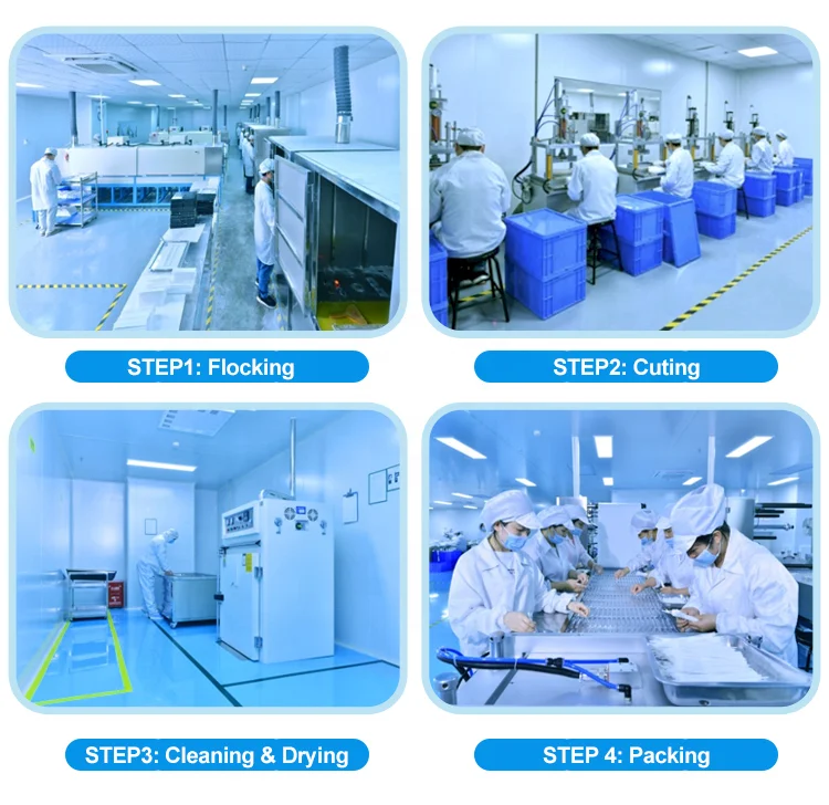 15cm Disposable Medical Sterile Nasal Sampling Collection Nylon Flocking Swab