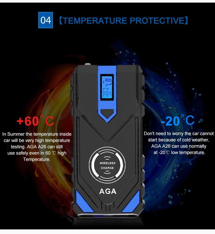 AGA 12000mah автомобильный Powerbank 12v Портативный Дизельный аккумулятор 800a