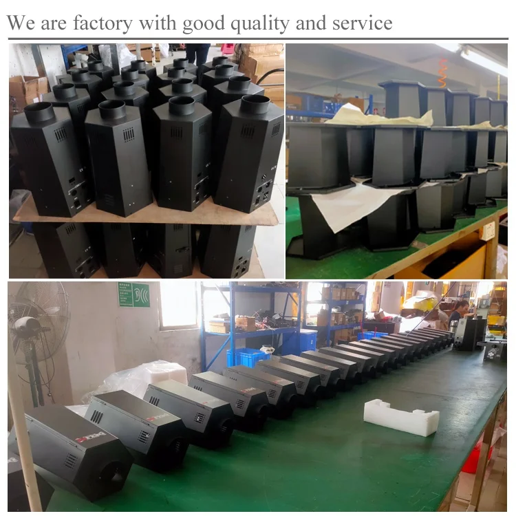 DELIFX Indoor Performance Flame Cutting Machine DMX Colorful Fire Machine with 6 Angles for Disco Bar Club Road Show TV Shooting