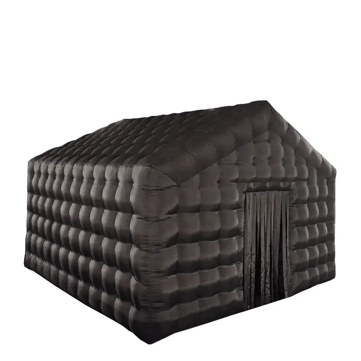 Заводская цена надувная кубическая палатка со светодиодными огнями для наружного большого события/ночного клуба