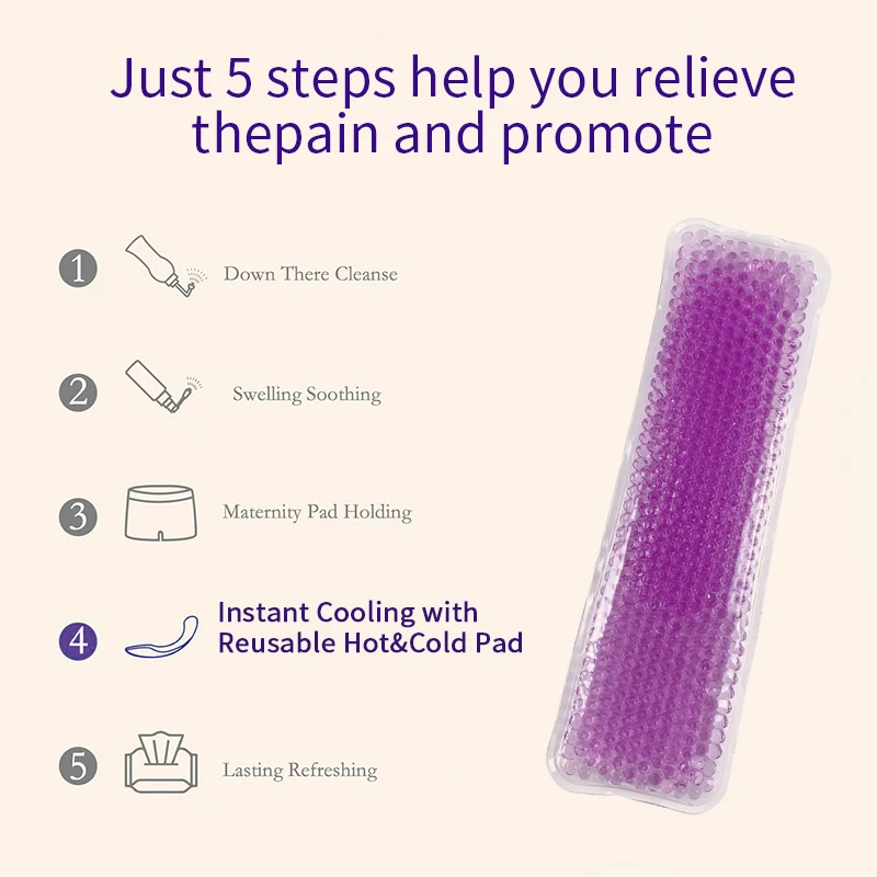 Reusable Perineal Cold Ice Pack Postpartum Perineal Cooling Pad Hot Cold Pack for Women After Pregnancy and Delivery Pain Relief