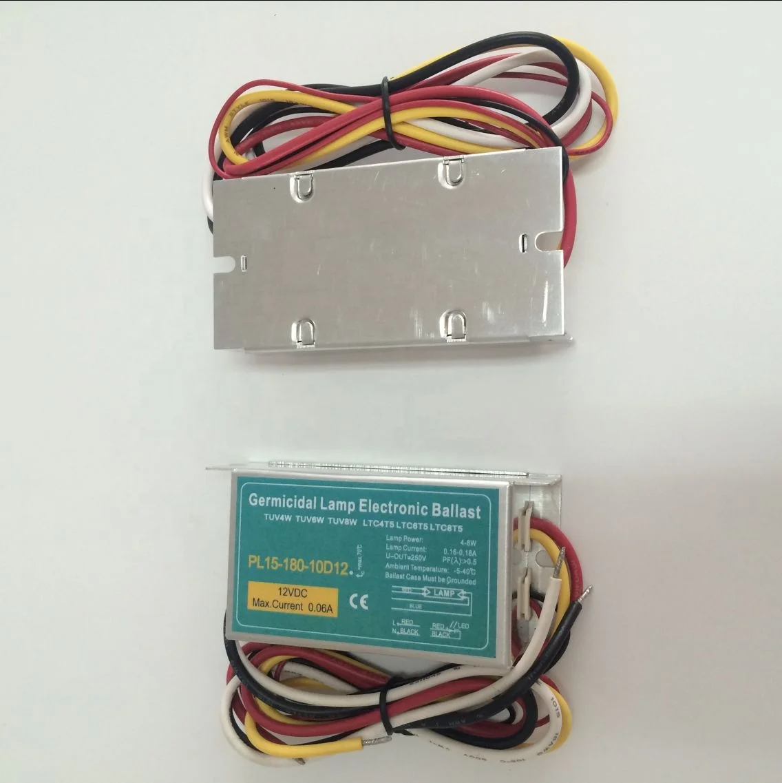 PL15-180-10D12 10w uvc 254nm uv leds 12v dc electronic ballast GPH150T5L 8W inverter