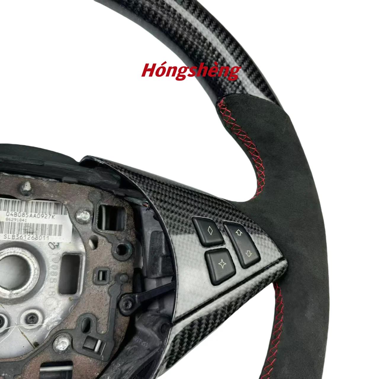 Для BMW E60 E63 E64 на заказ из натурального углеродного волокна руль ручной работы кожзаменителя спортивный стиль