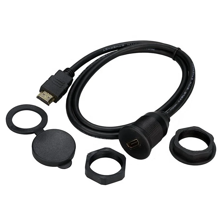 Мини USB 2 0 панельный разъем IP67 водонепроницаемый кабель 5pin Мужской к женскому удлинитель кабеля