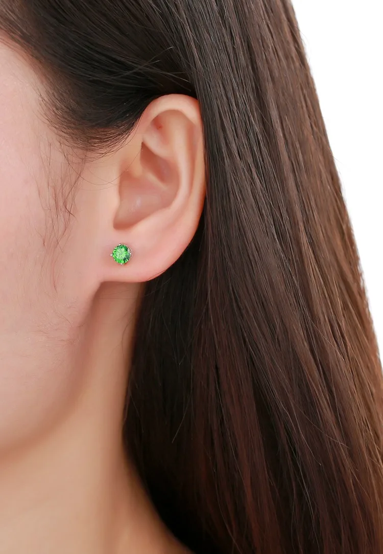
New Style Deep Amethyst Emerald Earring Stud Set Pack 