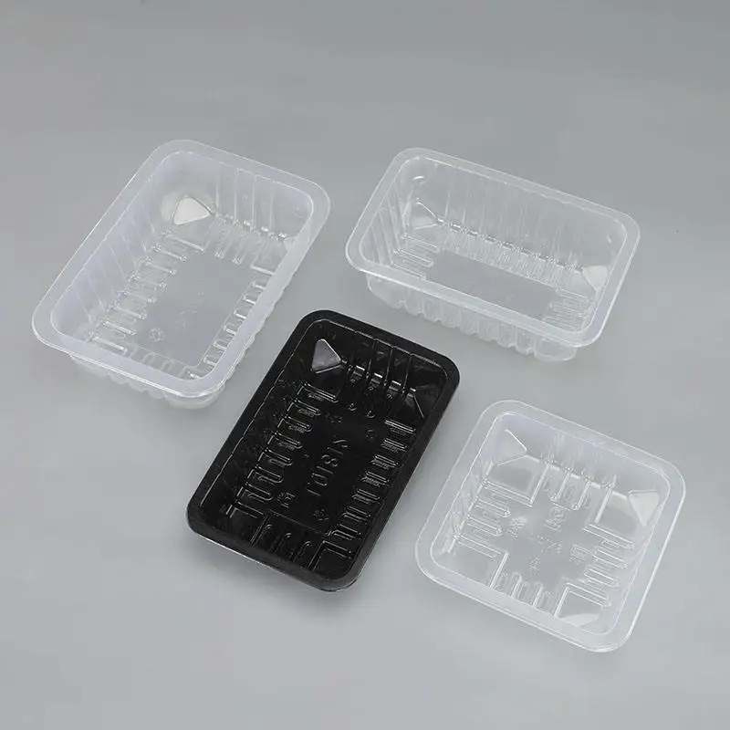 Factory Price Square PP Material Plastic Sushi Biscuit Dumpling Packaging Tray