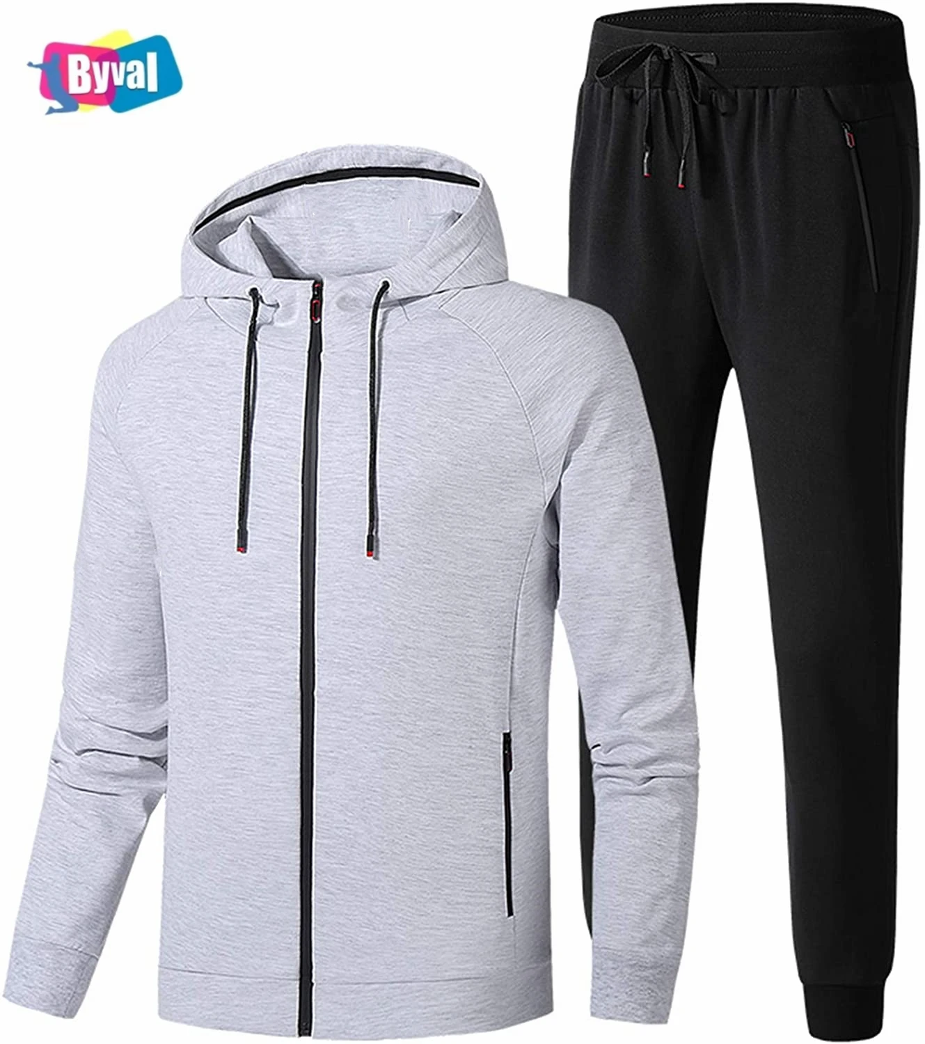 Wholesale OEM High Quality Fleece Hoodie Sets Unisex Zipper-up Sweatsuits Casual Hoody Cotton Sets