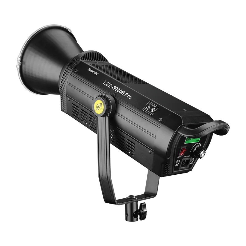 LED-3000B.Pro  NiceFoto 300W Professional  LED video light Bowens mount AC power supply