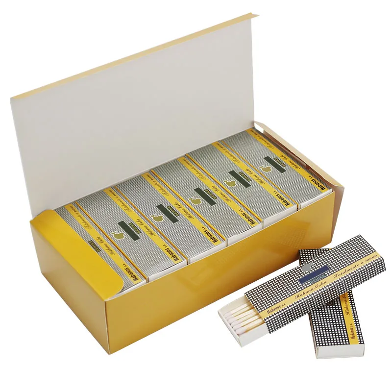 Cigar match10CMLengthened old match Aromatherapy matches White Birch long matches for cigars24Bag/Box
