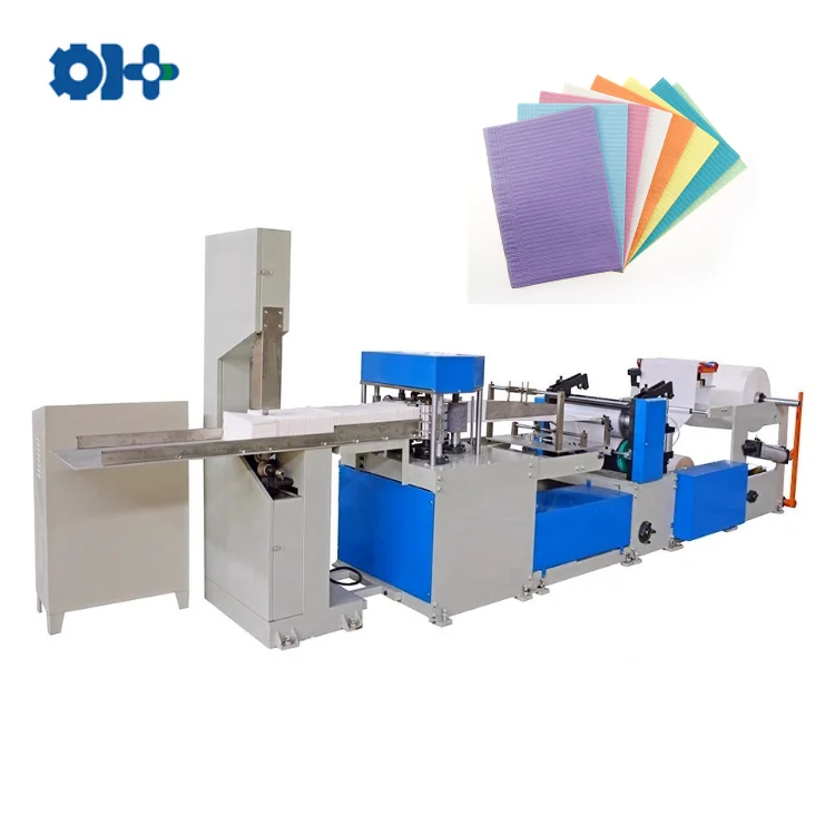 Printing Dental Napkin Bibs Making Machine Fully Automatic Disposable Medical Dental Bib Machine
