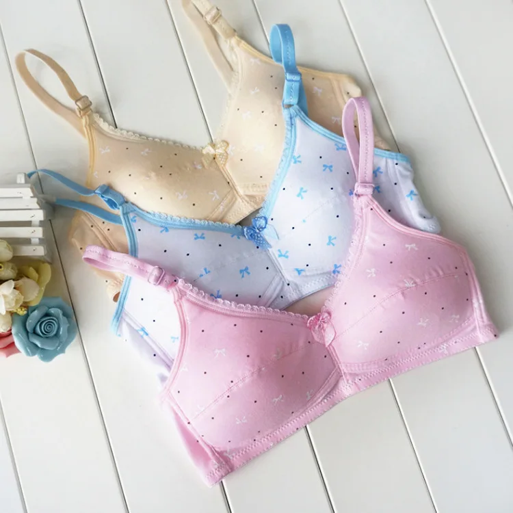 Summer Wireless Sports Cotton Training Bras Young Girls Lingerie Children Underwear