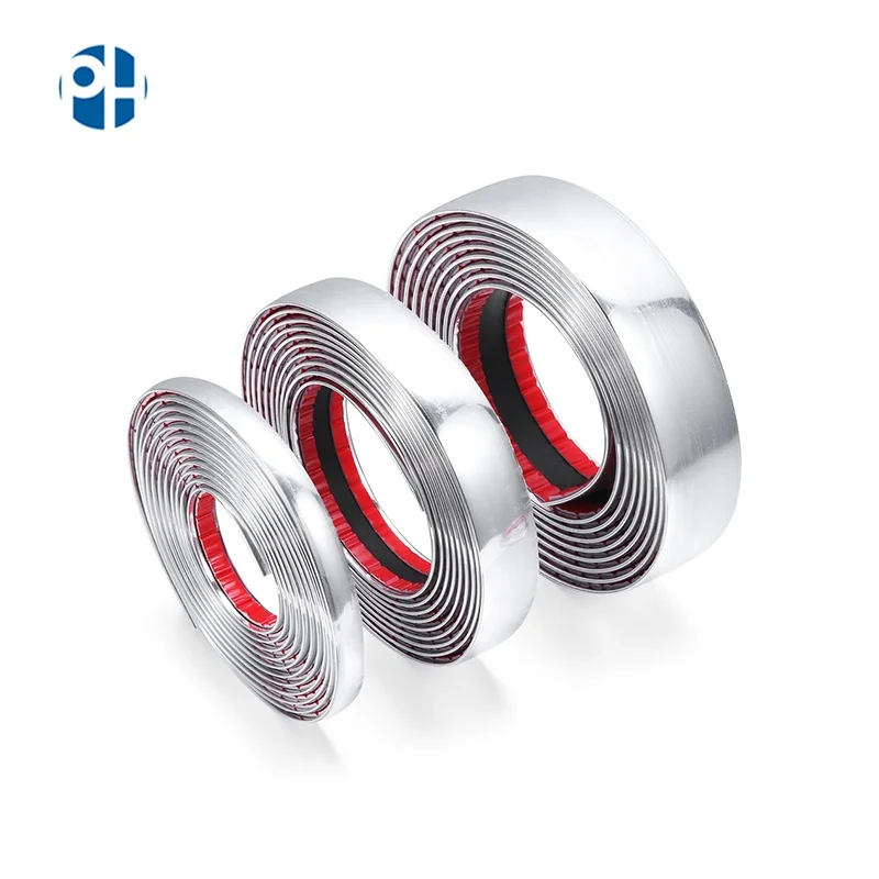PH 25mm 3M Chrome Molding Trim Exterior Interior Guard Lower Window Side Strip Roof
