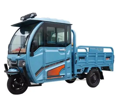 Factory 3 Wheeler E-Loader Semi-Closed Pick up Goods Electric Rickshaw Adult Passenger Tricycle China Customized Grs 1000W Motor