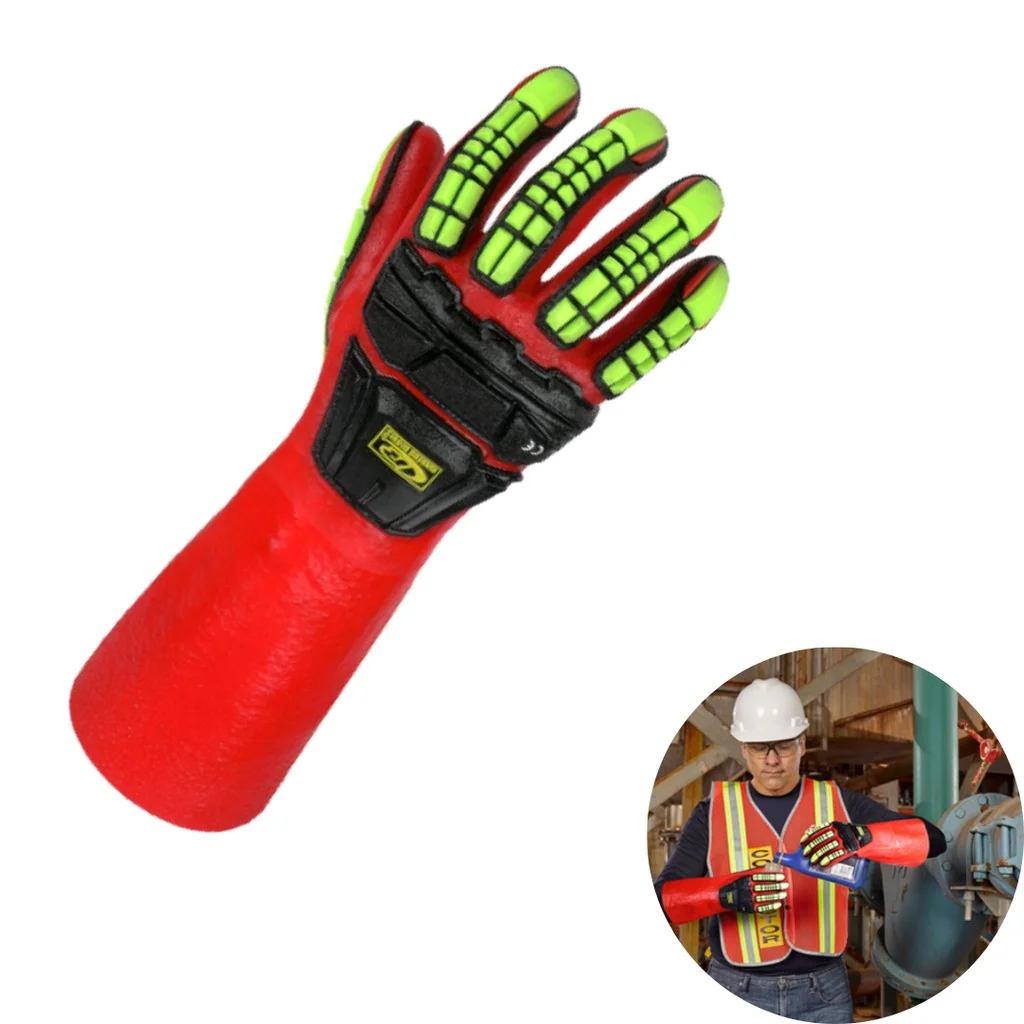 Ansell R-074 Long Sleeve Ringers Anti-impact Glove Anti-Cut Safety Gloves