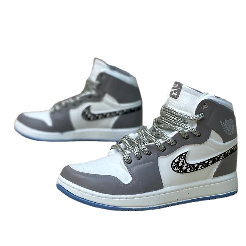 Finelai Pvc Mini 3d Air JD 1 4 Yeezy Shoes  Basketball Sneaker Keychain With Box