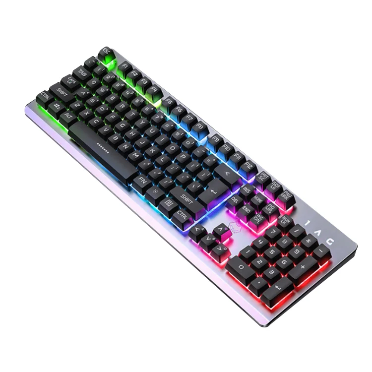 Красочное освещение игровая механическая клавиатура для ПК геймера