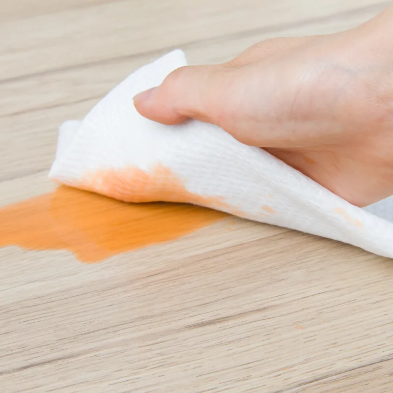 25*25 cm custom wholesale disposable kitchen towel shop towels PP spunlace nonwoven fabric white lazy rag
