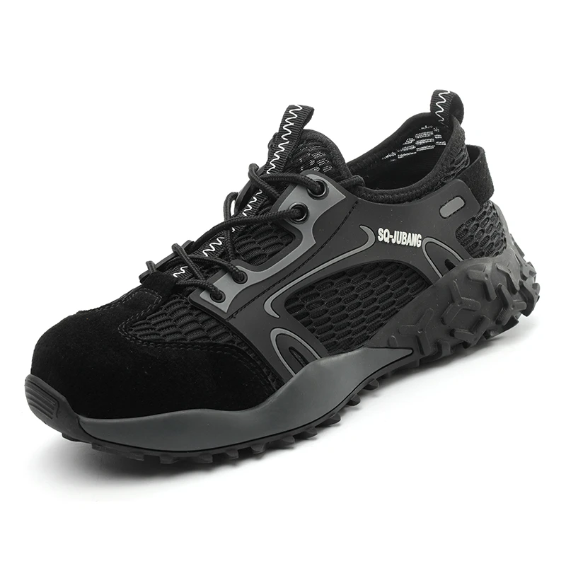 Best non slip industrial steel toe footwear safety trainers lightweight safety shoes with metal toe cap