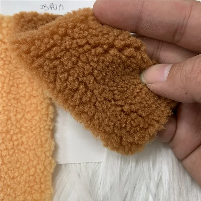 Free sample Hot sale 100% polyester red check jacquard wool rainbow color flannel fleece wholesale fabrics