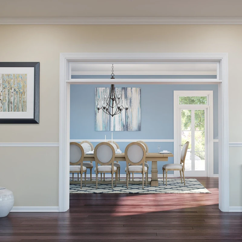 Wood MDF white  Mouldings colonial baseboards mouldings Skirting baseboard