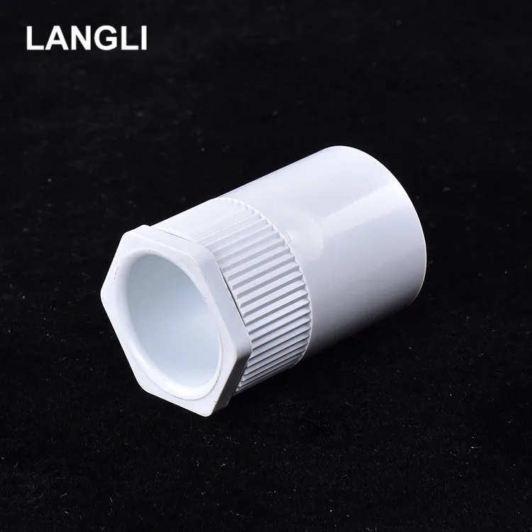 16 Years Forged Made in China Plastic Female and Male Thread Reducing Bushing Pvc Pipe Fittings 20mm Pipe Spigot White Connector