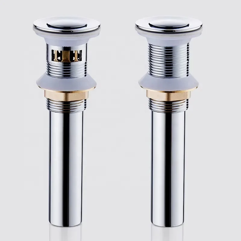 Factory Direct Sale Copper Sink Dish Drainer Chrome Plated Basin Sink Pop Up Waste Drainer